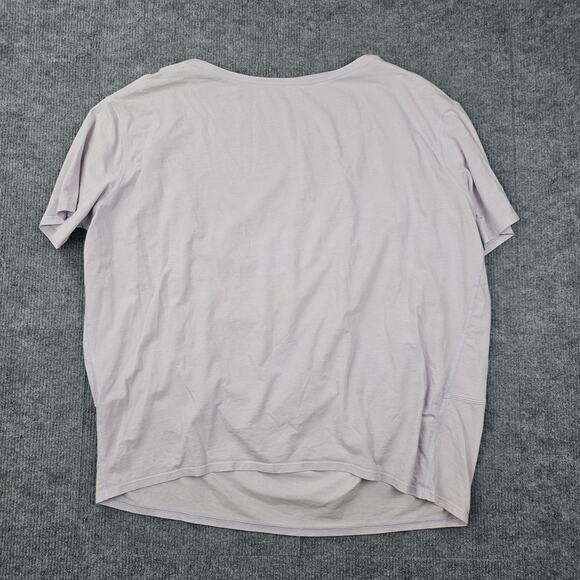Lululemon Back In Action Shirt Womens 8 Light Purple Short Sleeve Athletic Yoga - Picture 1 of 5